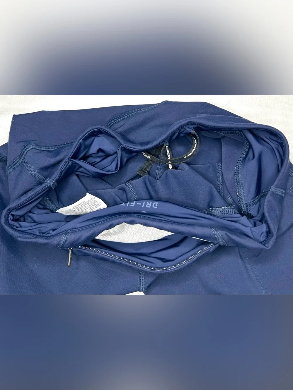 Nike‎ Dri-FIT Running Leggings Womens S Blue Compression Zip Pocket 890323-451